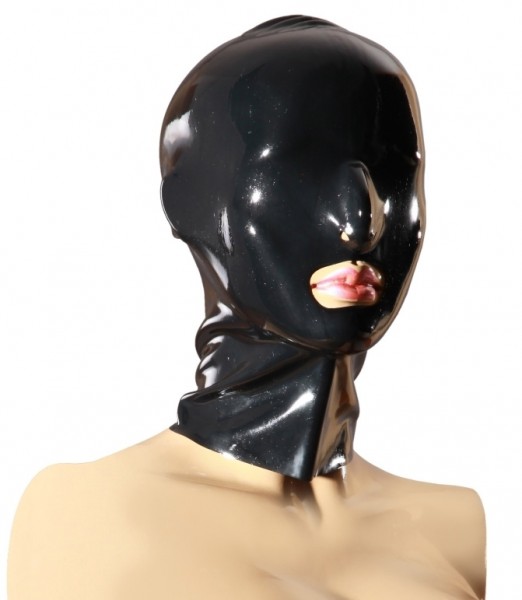 Latex Maske mit Mundöffnung