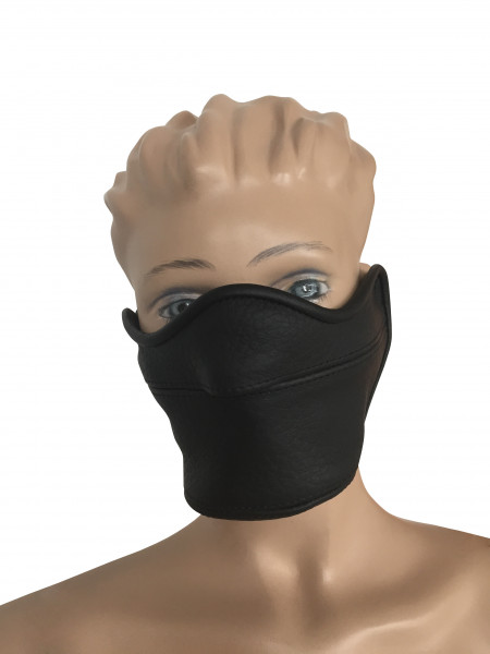 Kurze Leder Maske Half Face
