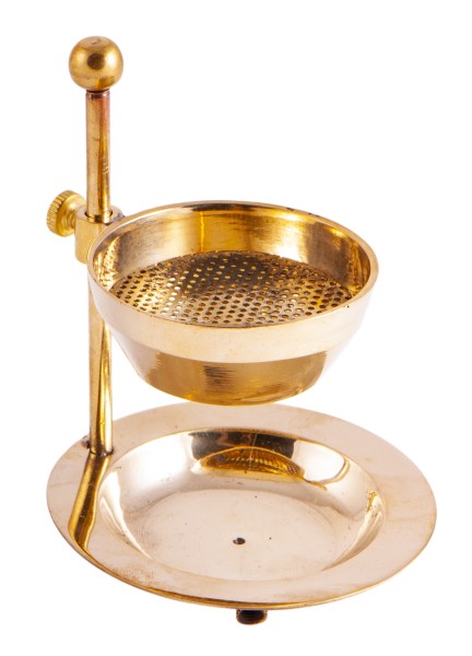 Mitra - adjustable height brass sieve vessel