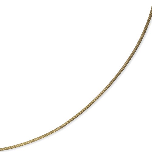 Edelstahl-Halsreif farbig 42 cm - gold