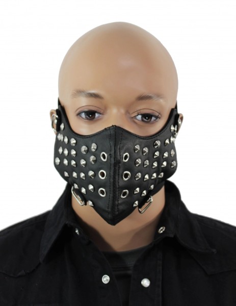 Biker mask with spike studs
