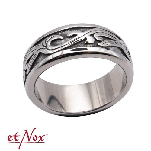 Stainless steel ring 'Ornament'