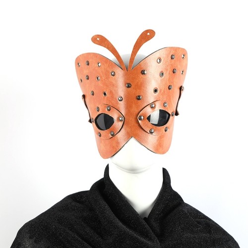 Brown Steampunk Mask 'Butterfly'
