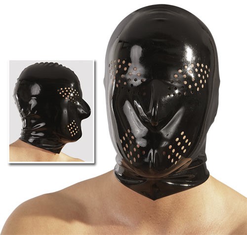 Latex Maske mit Perforation