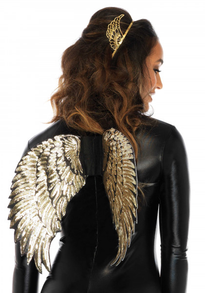 Gold-Pailletten Flügel - Kostüm