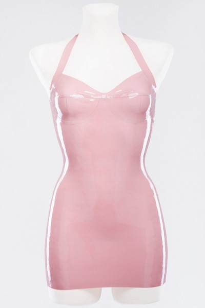 Latex Mini-Kleid mit geformten Brustschalen