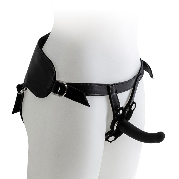 Strap-On Harness mit Dildo - schwarz, small