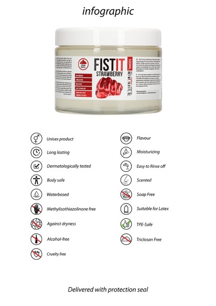 Fist It - Strawberry - Extra Thick