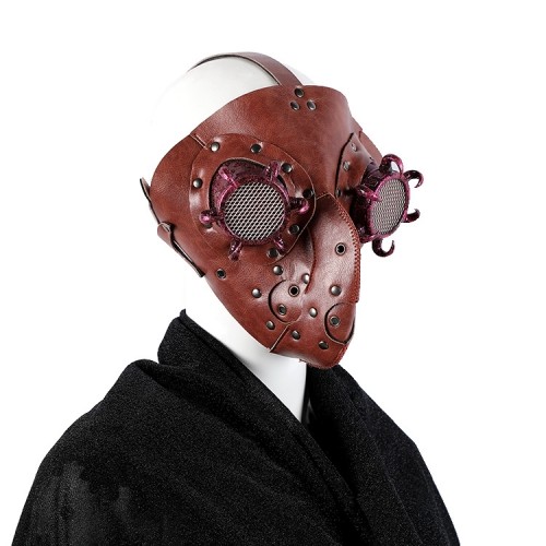Braune Steampunk Maske