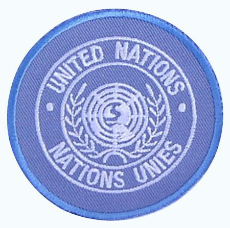 Stoffabzeichen 'Vereinte Natuonen (UN)'