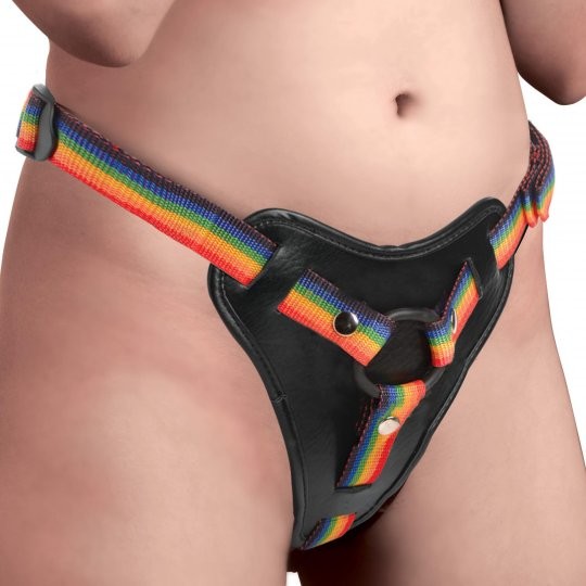 Rainbow Strap-On Harness