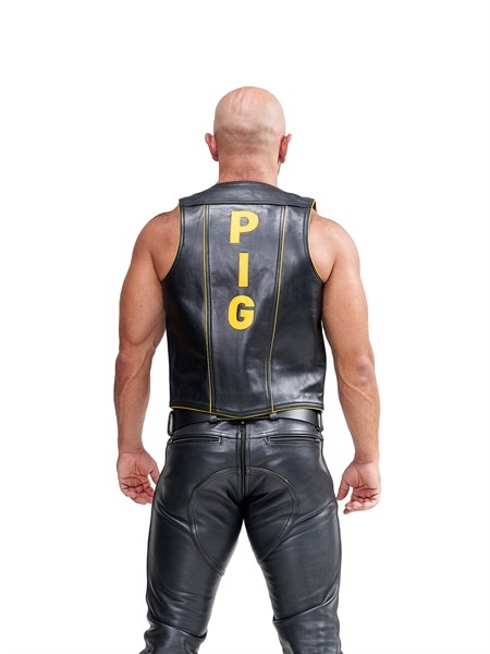 Leather Muscle Vest 'PIG'