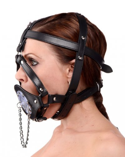 Leather Head Harness with Gag