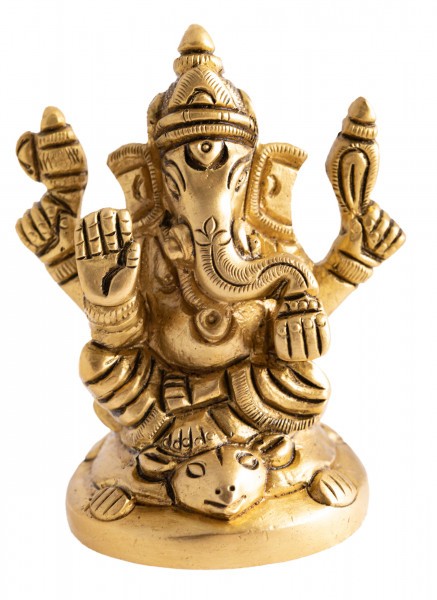 Ganesh mit Maus, 6,3 cm