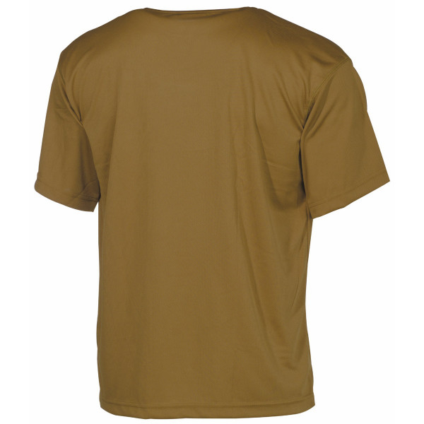 T-Shirt 'Tactical' atmungsaktiv halbarm hinten coyote
