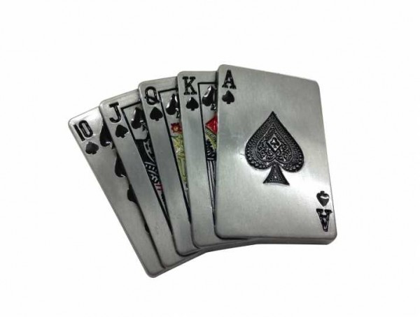 Gürtelschnalle - Poker Cards