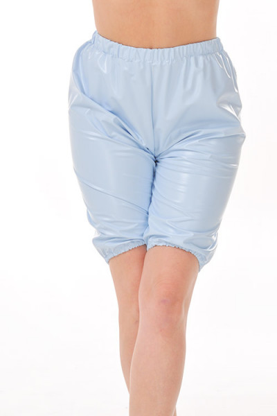 PVC Shorts für Frauen und Männer hellblau