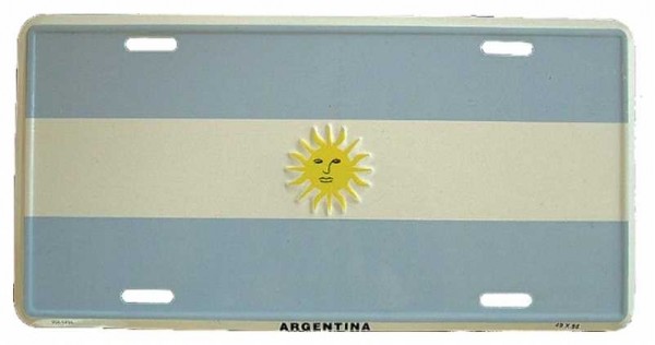 Blechschild Argentinien