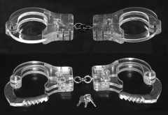 Transparent handcuffs