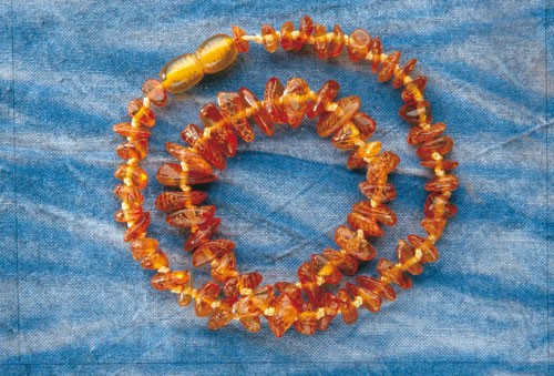 Amber necklace for children