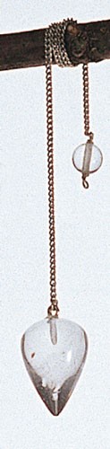 Pendulum Quartz Crystal with Curb Chain