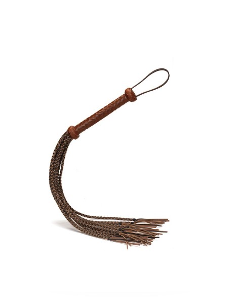Leather whip with cords