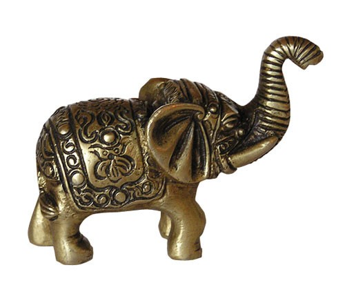Baby elephant with engraving