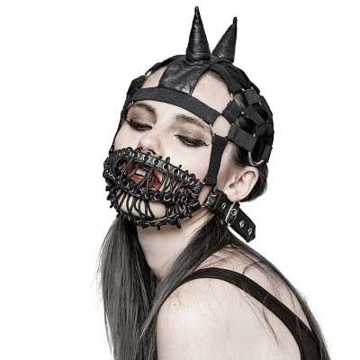 Punk headgear with mask