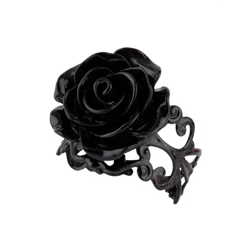 Ring 'Black Rose' verstellbar