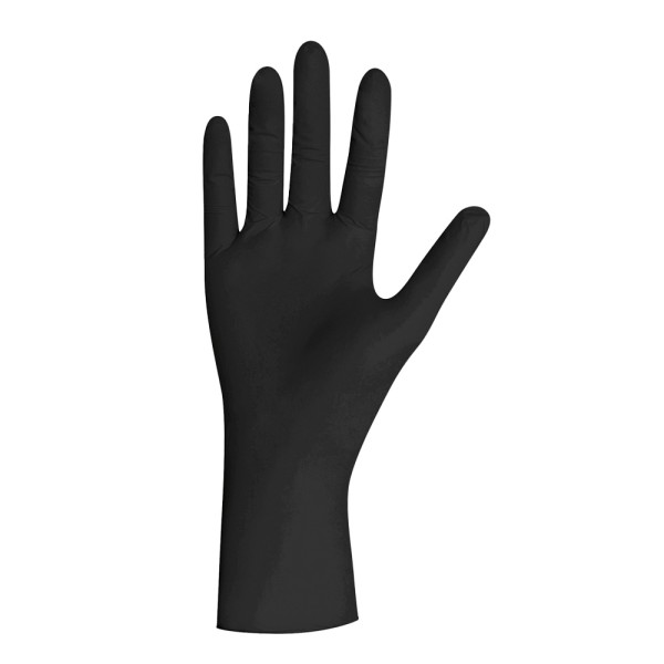 Schwarze Latex Handschuhe