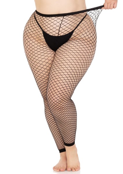 Fishnet tights without feet in queen size