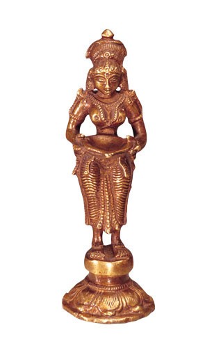 Lakshmi, standing, approximately 14 cm tall