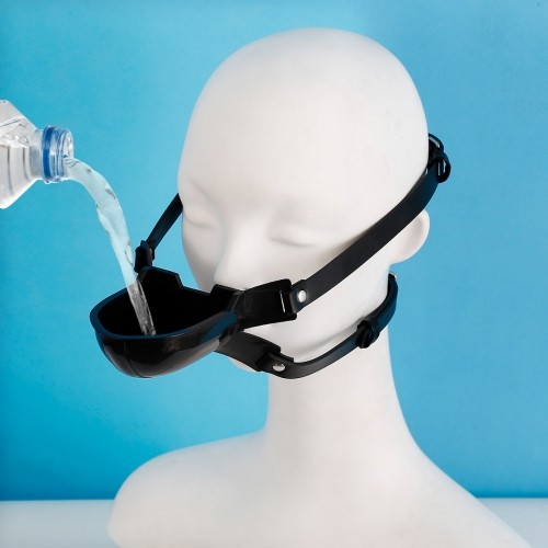 Silicone gag with container