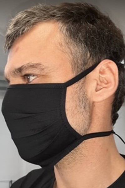 Cotton mask 1-layer tie-on