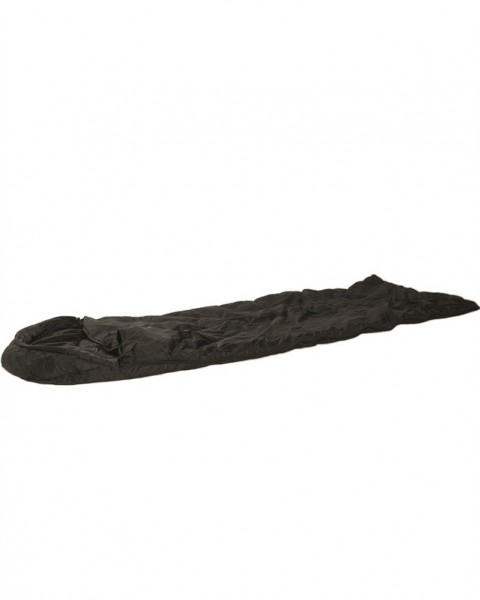 Steppdeckenschlafsack mit Klemmschutz schwarz
