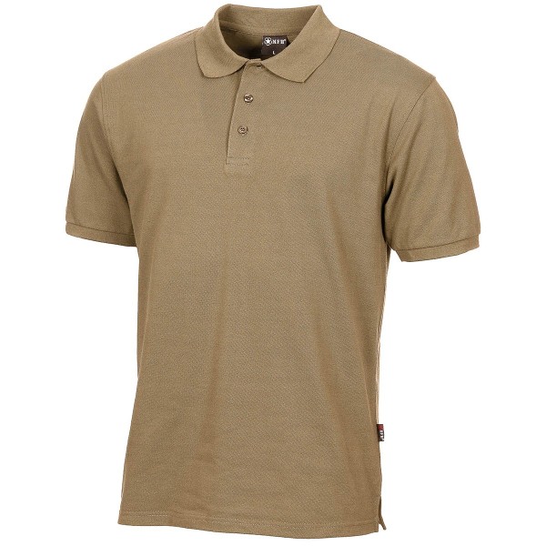 Polo shirt with button placket