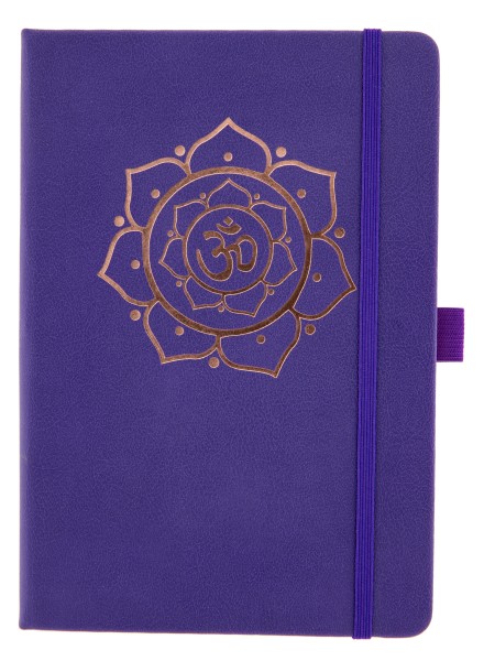 Yoga Writing Book Purple 'OM'