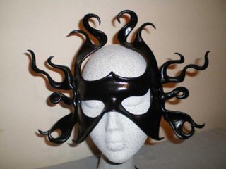 Leder Maske - Medusa