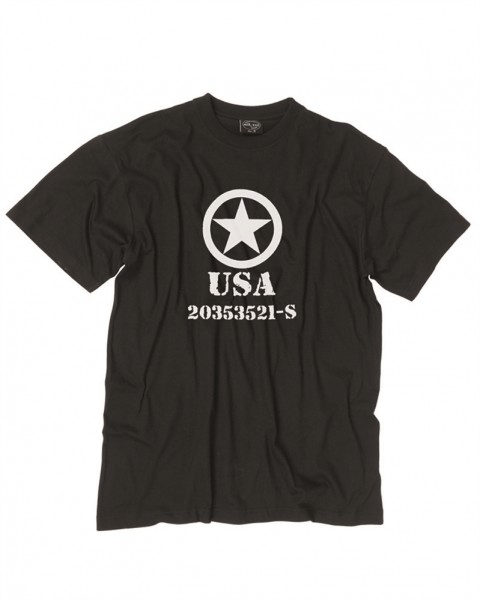 T-Shirt mit 'Allied Star' Aufdruck schwarz
