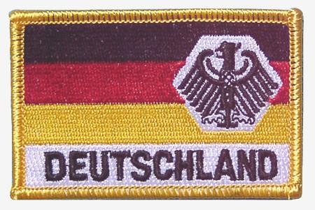 Stoffabzeichen 'Flagge - BR Deutschland mit Adler'