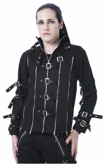 Gothic Jacke mit Zips