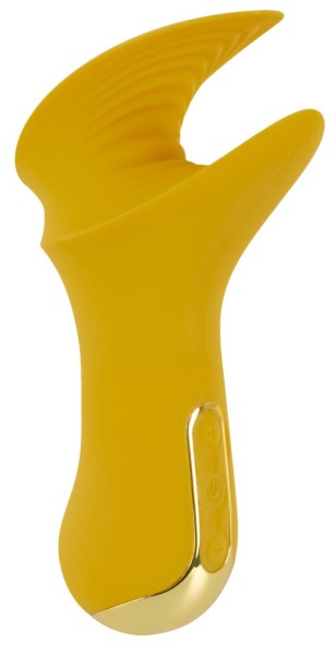 Penis Vibrator mit Vibro-Flügeln - gelb