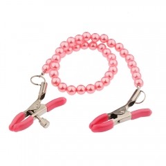 Nipple clamps with pearl chain