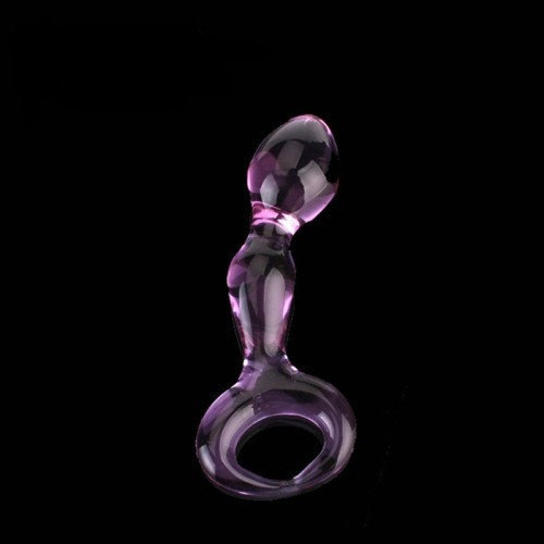 Purple glass plug