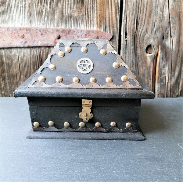 Pentagramm Kästchen im antik Look USA Salem Box