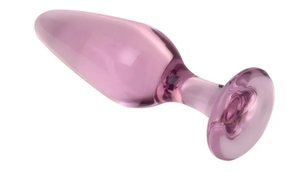 Pink Glass Plug