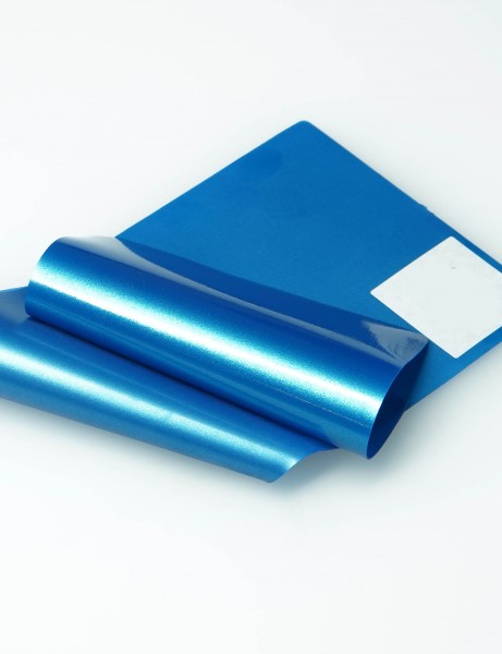 Latex Meterware - metallic blau
