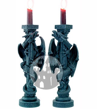 Drachen Kerzenständer