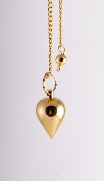 Drop pendulum - gold-plated brass