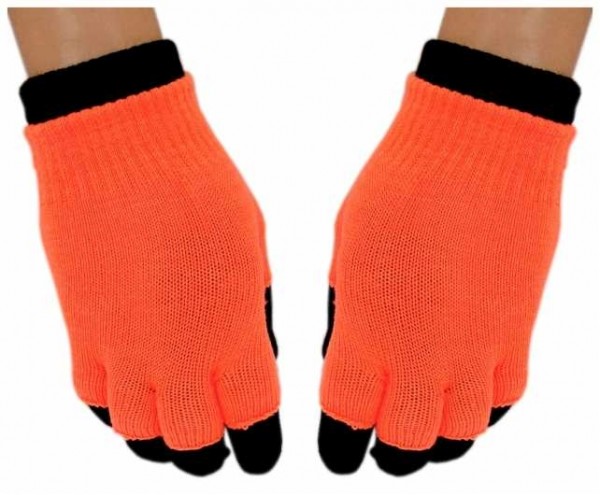 Handschuhe in neon Farben neon orange